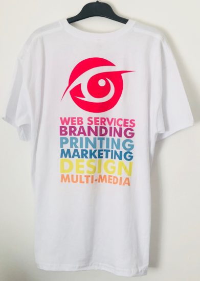Sample colour print tshirt